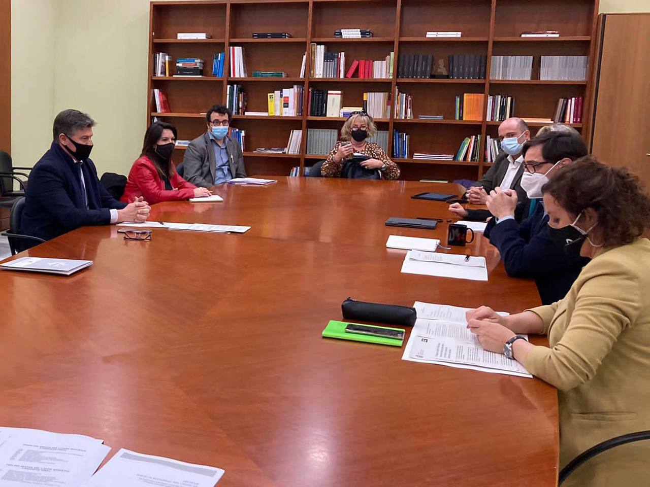 Reunió amb Salvador Illa, ministre de Sanitat i l'Alícia Romero, portaveu del Partit dels Socialistes a Cataluña