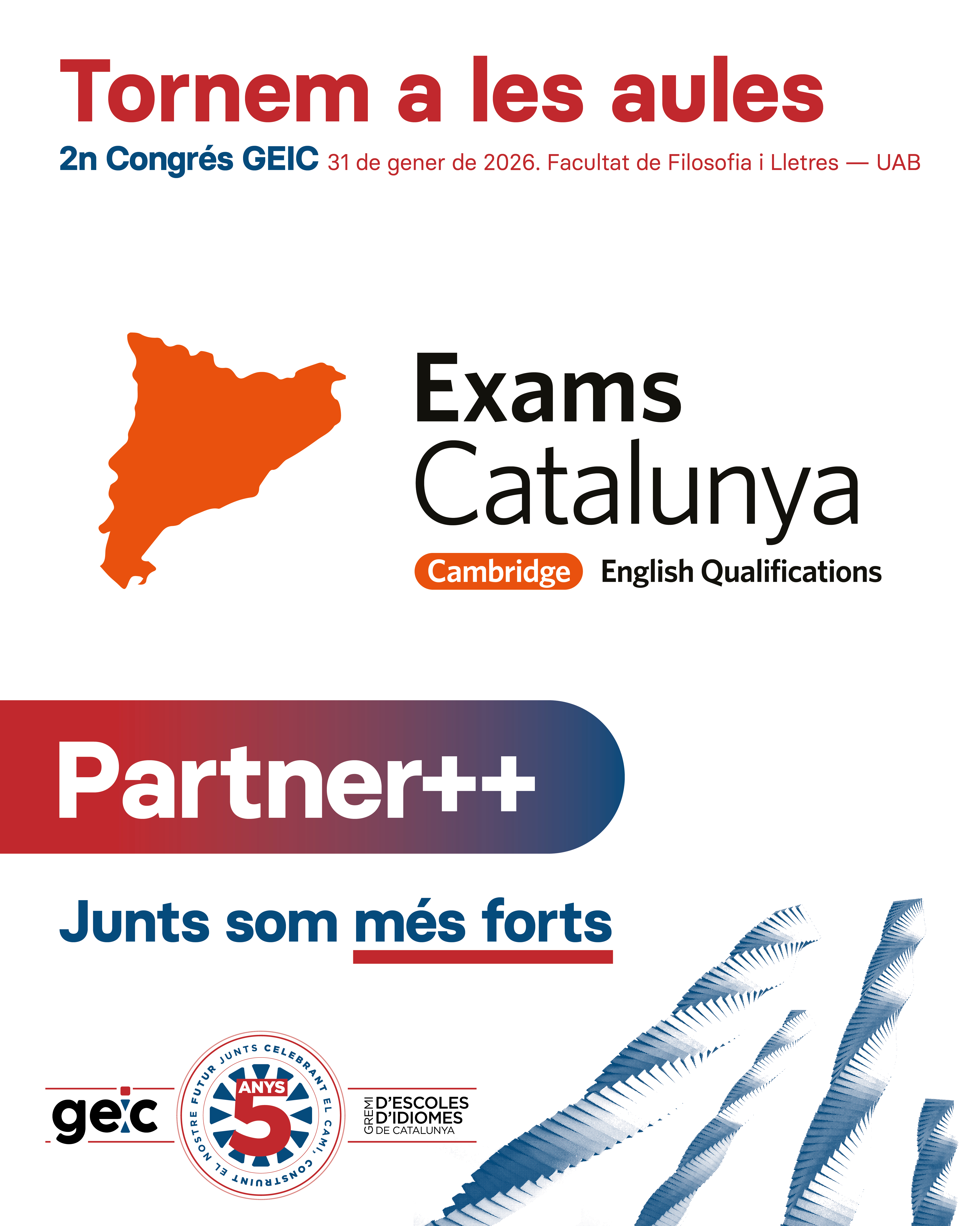 Descobreix el 2n Congrés del GEIC! Gràcies als nostres aliats! Exams Catalunya.