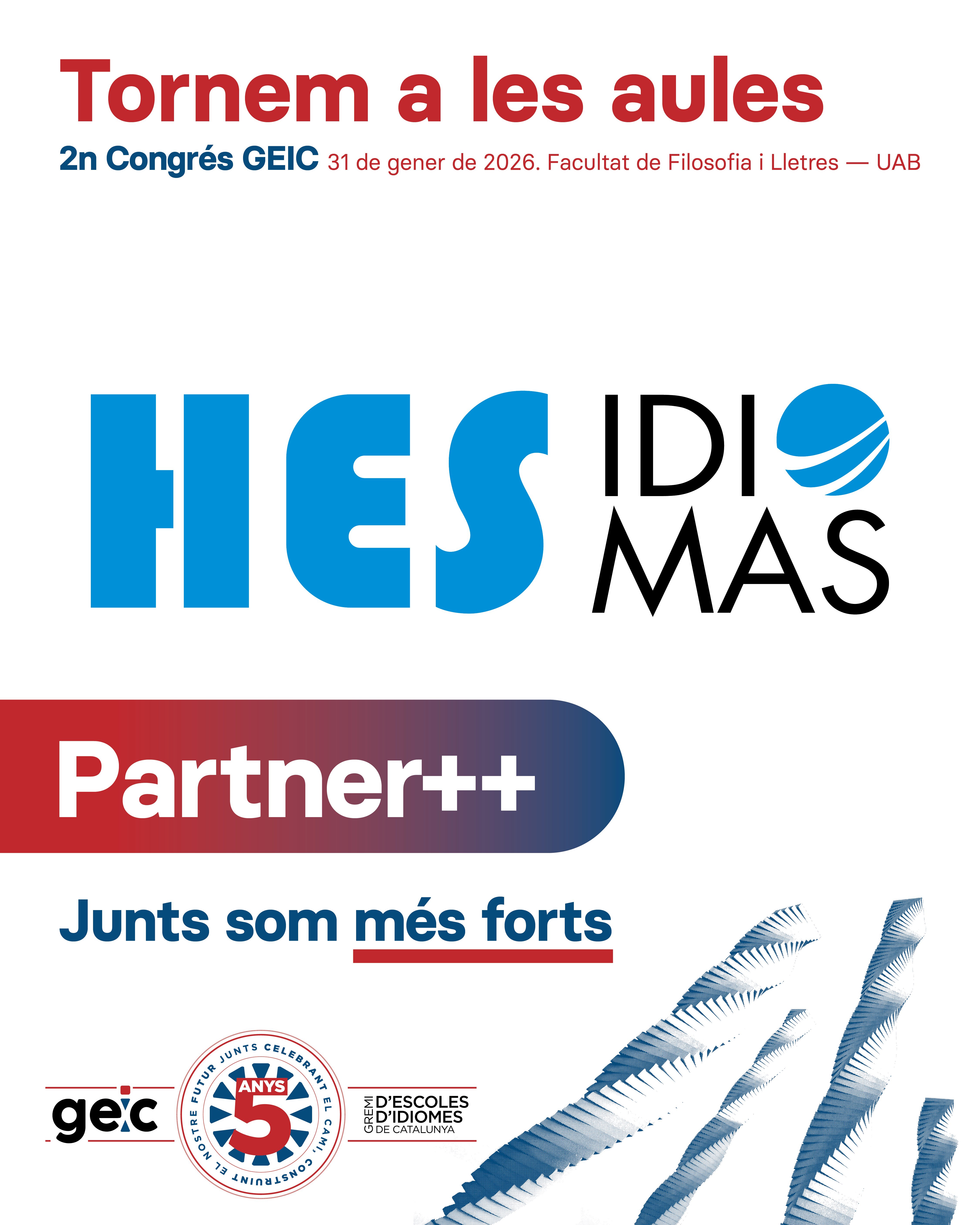 Descubreix el 2n Congrés del GEIC! Gràcies als nostres aliats! Hes Idiomas