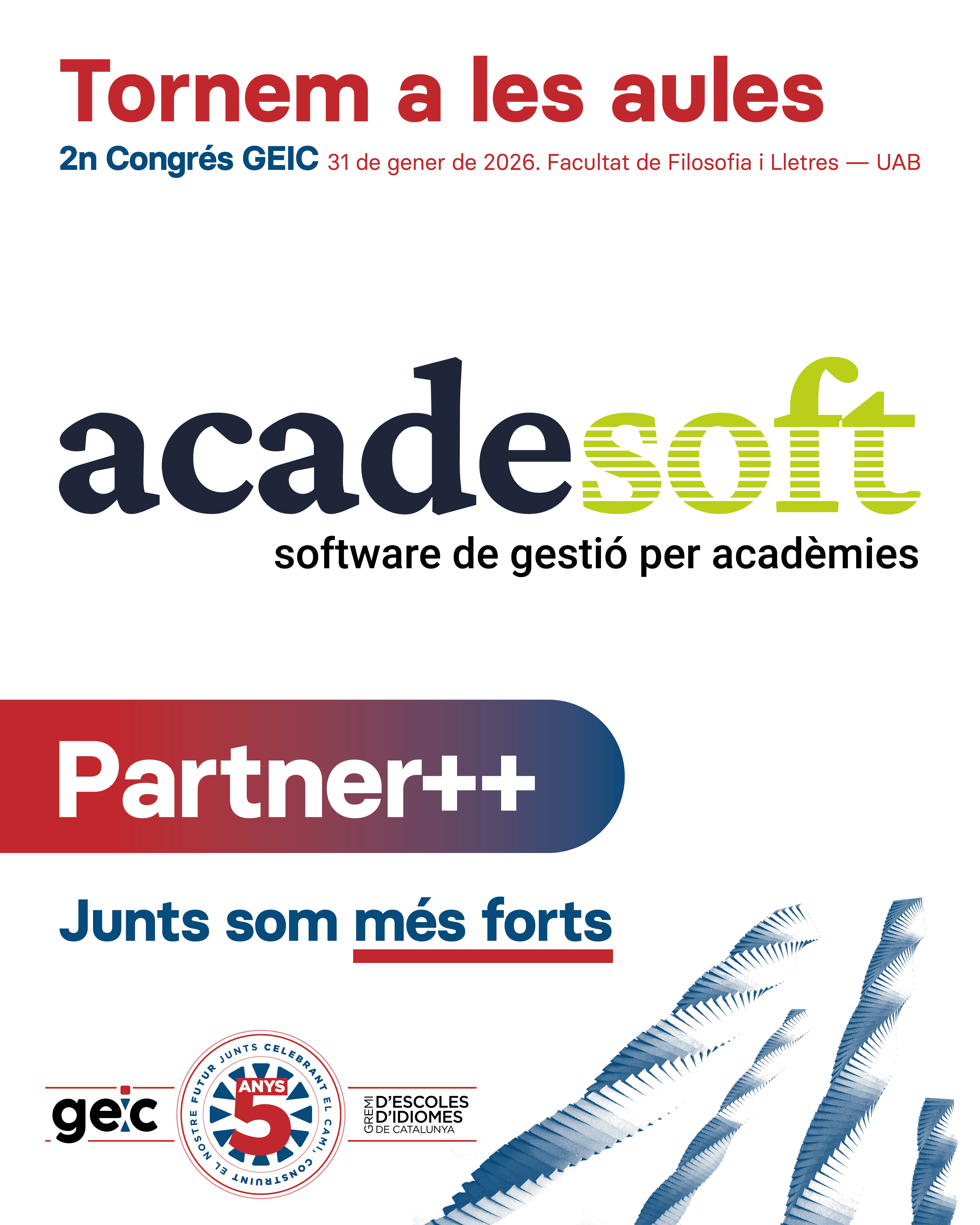 Descubreix el 2n Congrés del GEIC! Gràcies als nostres aliats! Acadesolf