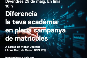 Webinar Canon BCN 22 @: Diferencia la teva acadèmia en plena campanya de matrícules