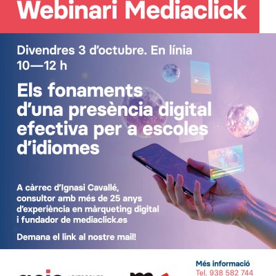 NOVA FORMACIÓ EN LÍNIA: ELS FONAMENTS D'UNA PRESÈNCIA DIGITAL EFECTIVA PER A LES ESCOLES D'IDIOMES