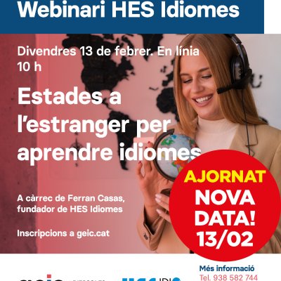 Sessió informativa Catàleg d'estiu: Programes a l'estranger / Colònies internacionals als Pirineus / trimestres / anys acadèmics i altres opcions internacionals