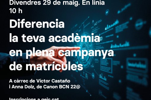 Webinar Canon BCN 22 @: Diferencia la teva acadèmia en plena campanya de matrícules