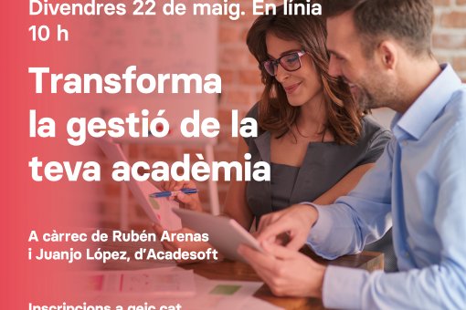 Webinar Acadesoft: Transforma la gestió de la teva acadèmia